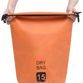 Vidaxl Dry Bag Orange 4 Gal Pvc