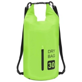 Vidaxl Dry Bag With Zipper Green 79 Gal Pvc