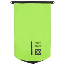 Vidaxl Dry Bag With Zipper Green 79 Gal Pvc