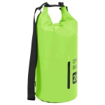 Vidaxl Dry Bag With Zipper Green 53 Gal Pvc