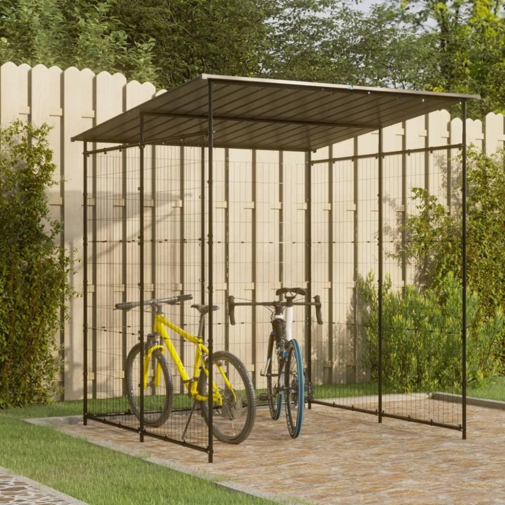 Vidaxl Bicycle Shed 748X748X874 Steel Black