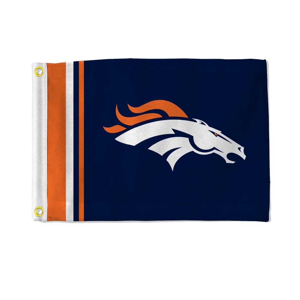 Denver Broncos Flag 12X17 Striped Utility