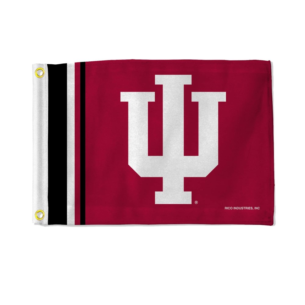 Indiana Hoosiers Flag 12X17 Striped Utility