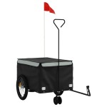 Vidaxl Bike Trailer Black And Gray 992 Lb Iron