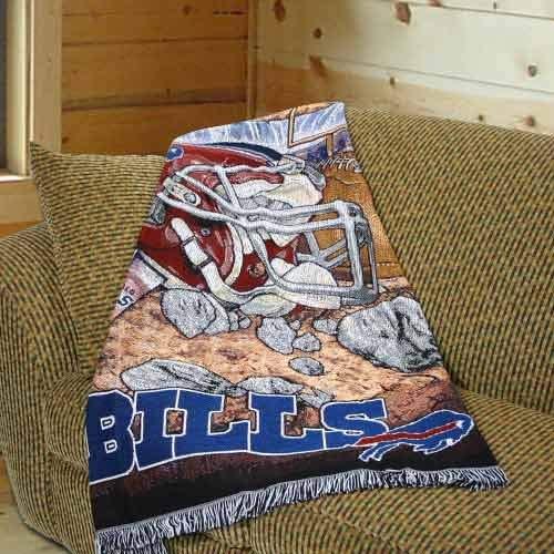 Northwest NFL Buffalo Bills Unisex-Adult Woven Tapestry Throw Blanket, 48  x 60, Home Field Advantage