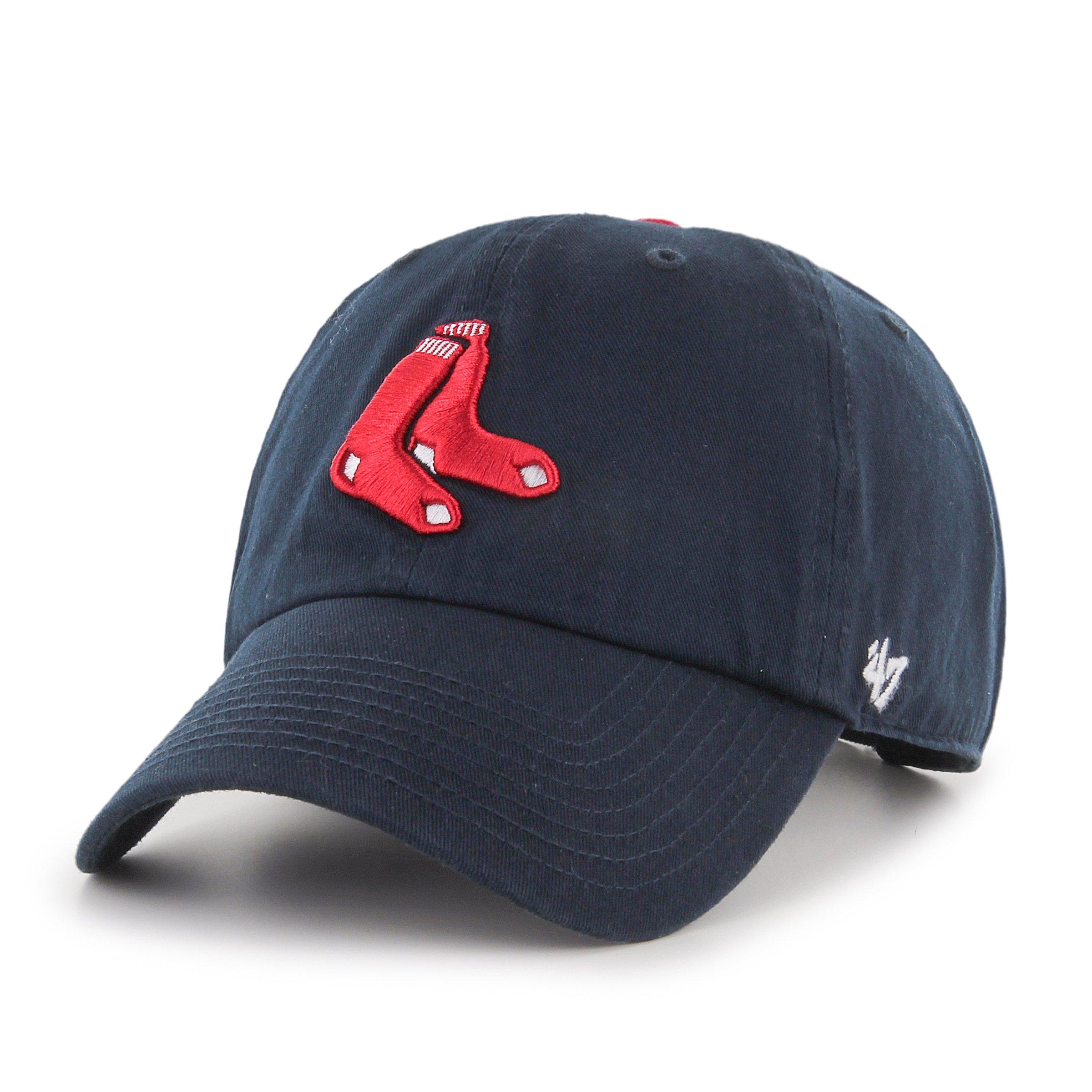 47 Brand Men's MLB Boston Sox Home Clean Up Cap (Red, Navy, One-Size) :  : Clothing & Accessories