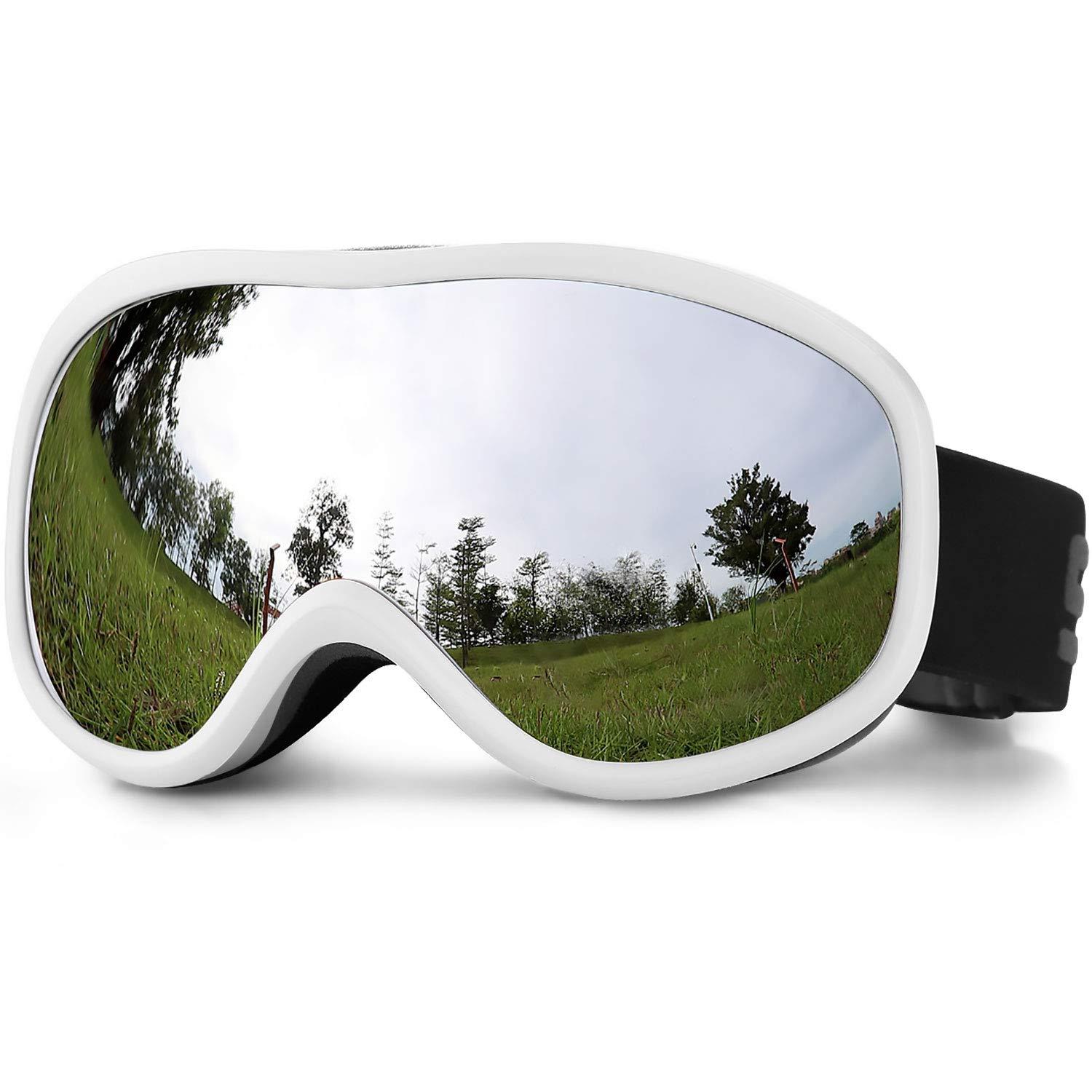 SPOSUNE Ski Goggles Over Glasses - Snow/Snowboard Goggle for Men, Women &  Youth - UV400 Anti-Fog