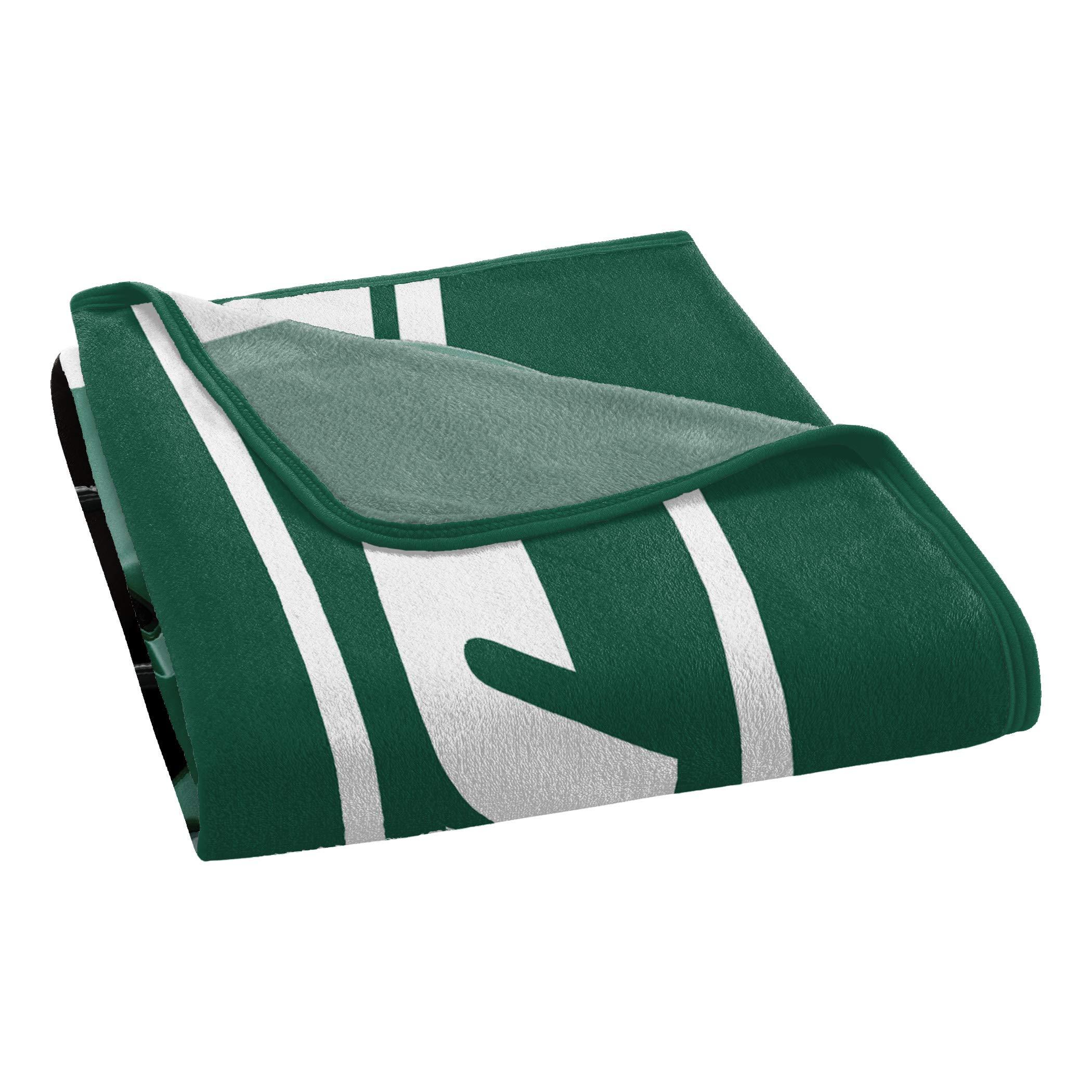 New York Jets Blanket 46x60 Micro Raschel Run Design