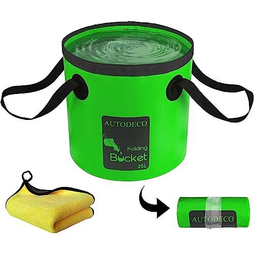 Collapsible Bucket, 5 Gallon Bucket Multifunctional Portable Collapsible  Wash Basin Folding Bucket Water Container Fishing Bucket for Travelling